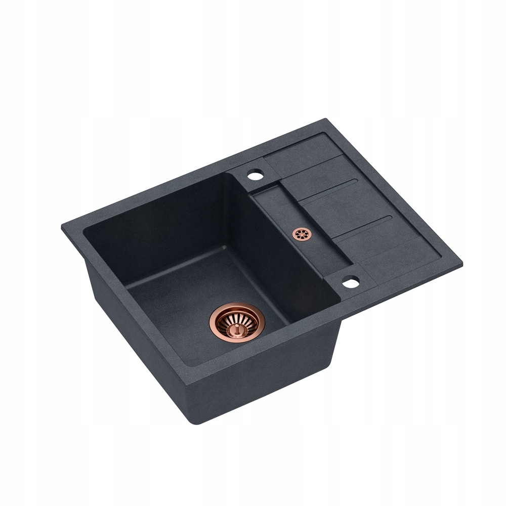 Granitový drez Morgan 116 Black / Copper QUADRON