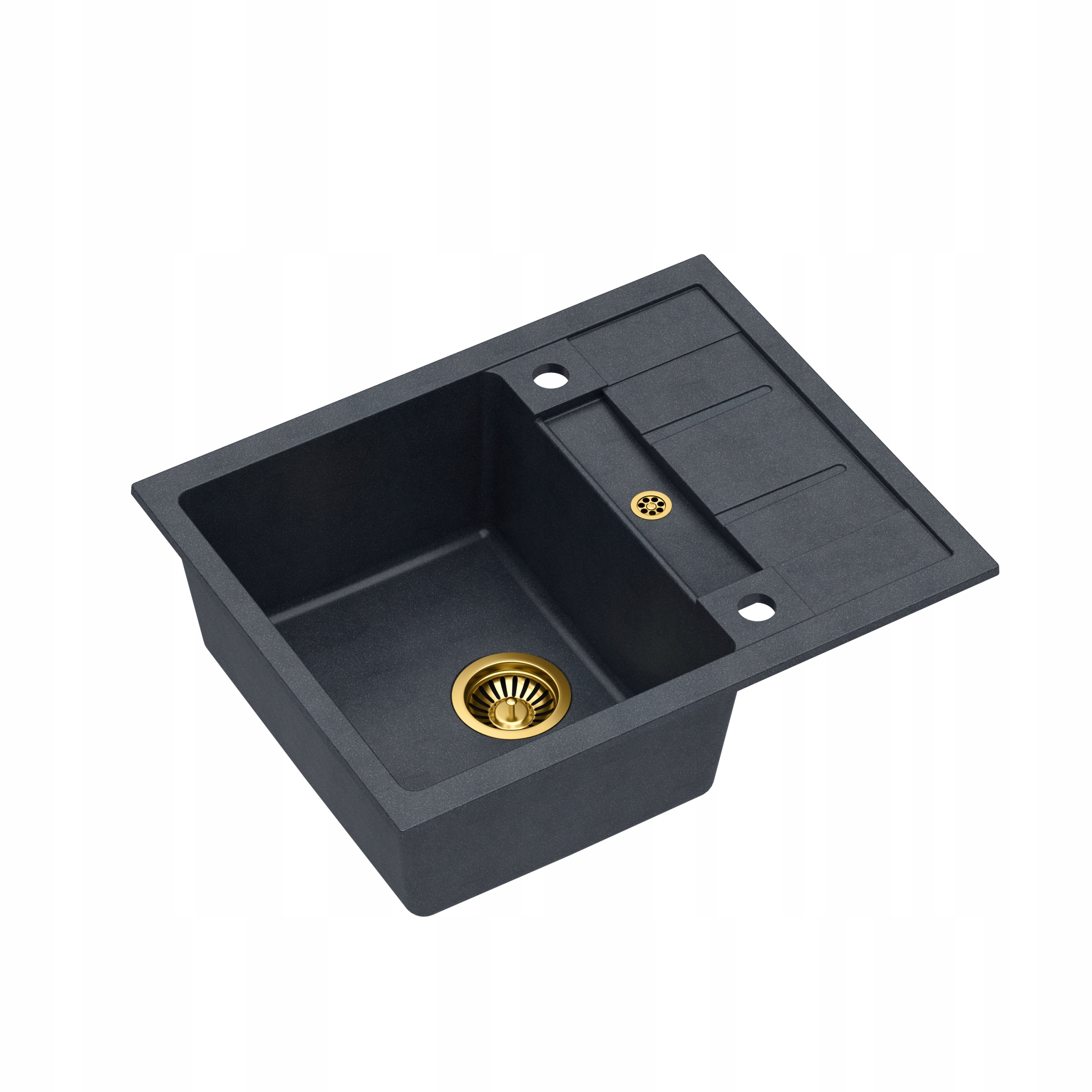 Granitový drez Morgan 116 Black / Gold QUADRON