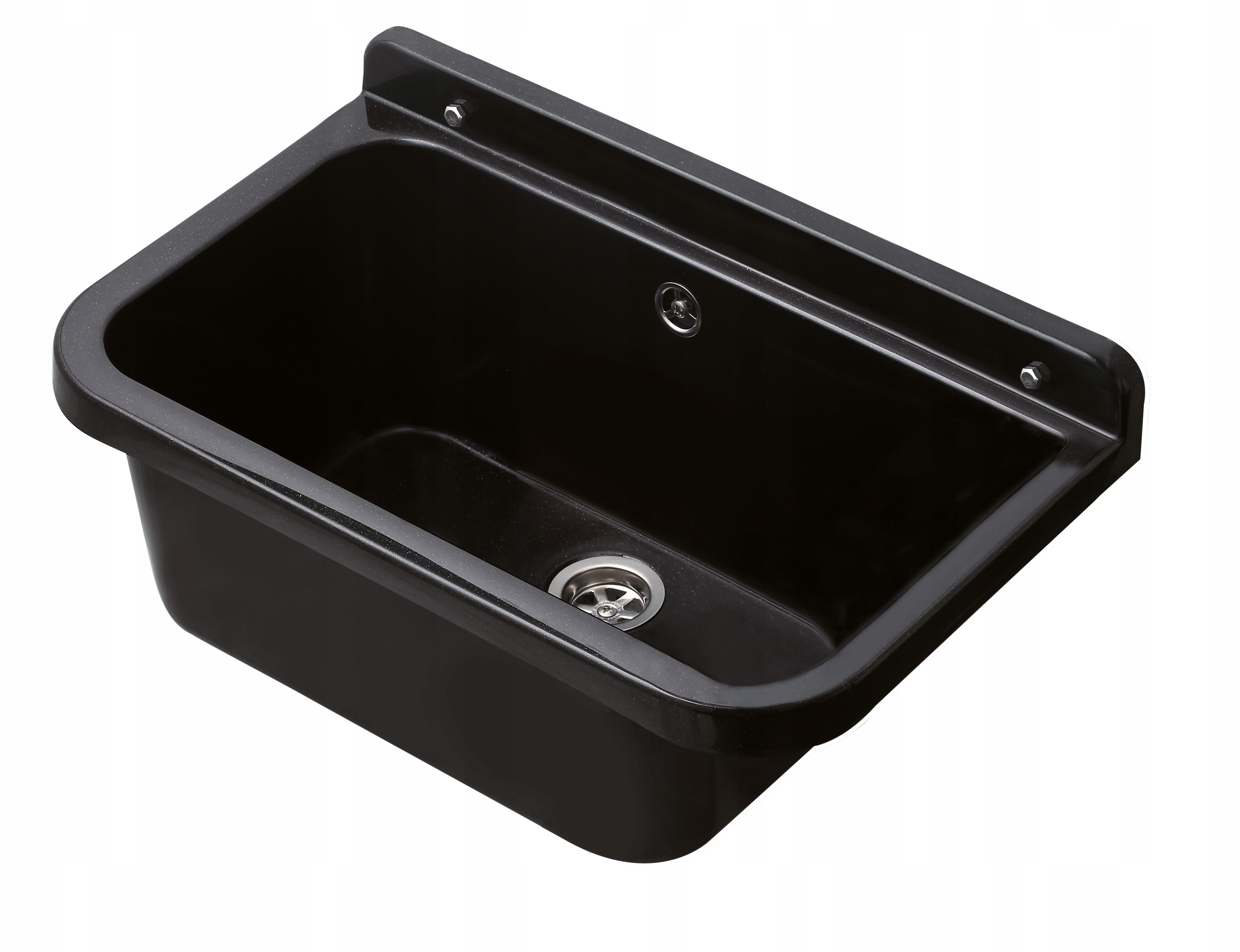 Kuchynský drez 55x34x21 čierna žula PP