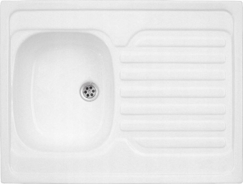 Biely akrylový drez 60x80 ZJ-60 POLIMAT