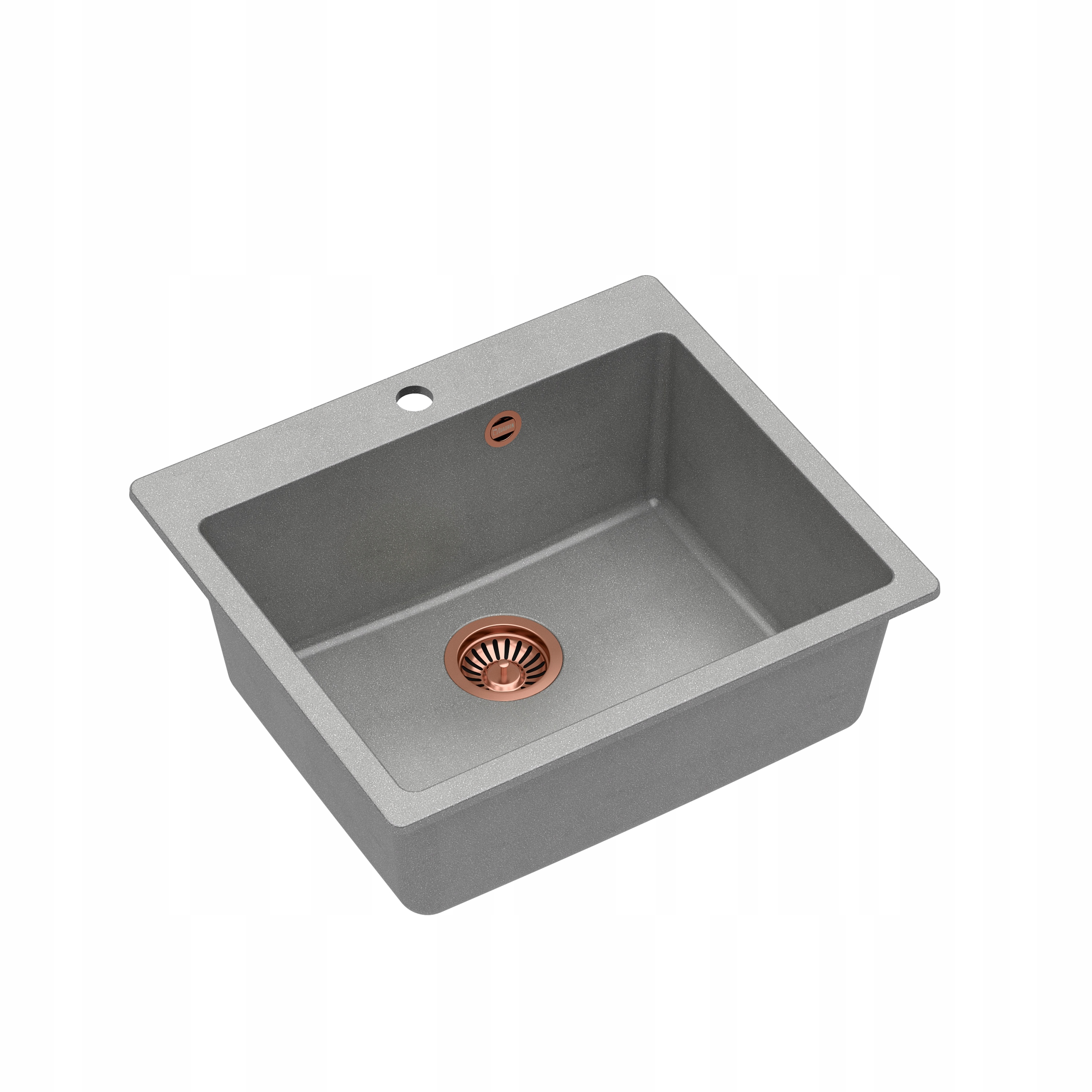 Kuchynský drez - Granitový drez Morgan 110 Grey / Meď