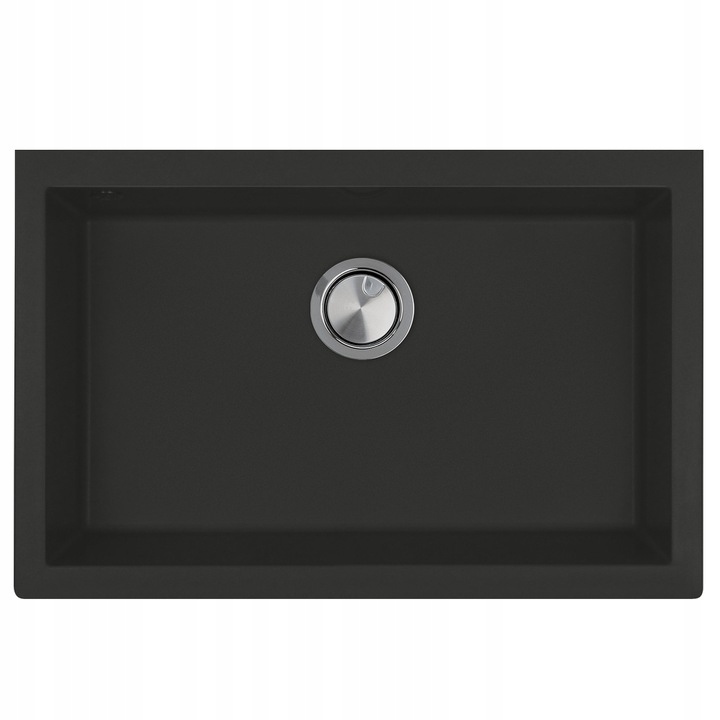 Granitový drez ONE 7610 U MATTE ČIERNY