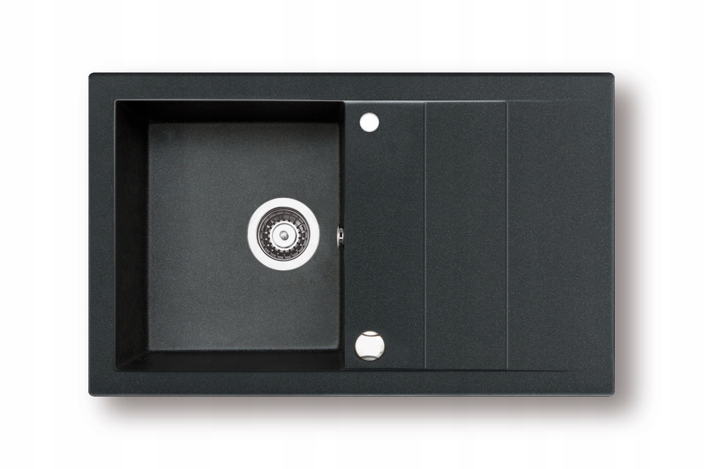Granite Sink Studio 78x48 Black PYRAMIS