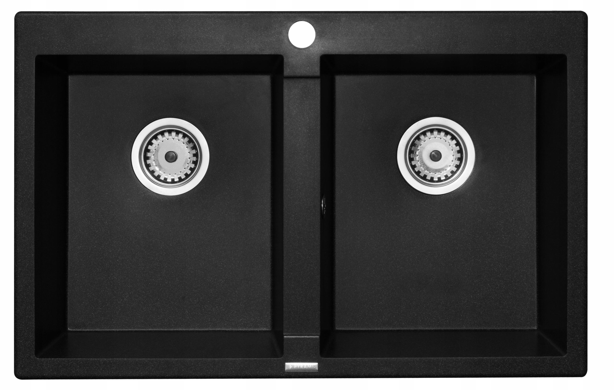 Granite Sink Studio 78x50 Black PYRAMIS