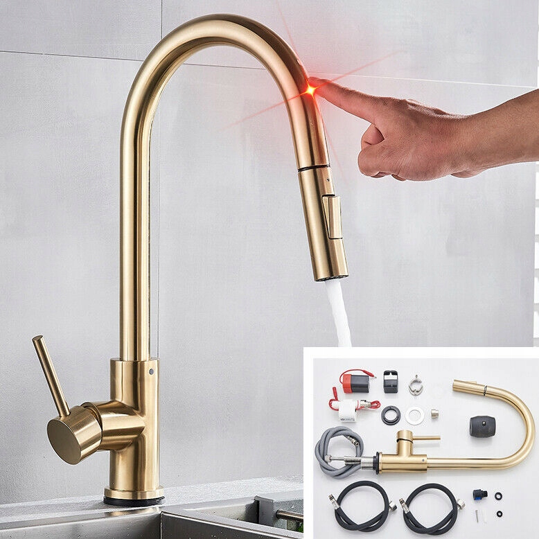 Umyvadlová batéria - Zlatý moderný kuchynský faucet