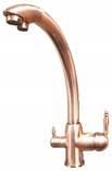 Kuchynská batéria - Vintage medený trojcestný faucet