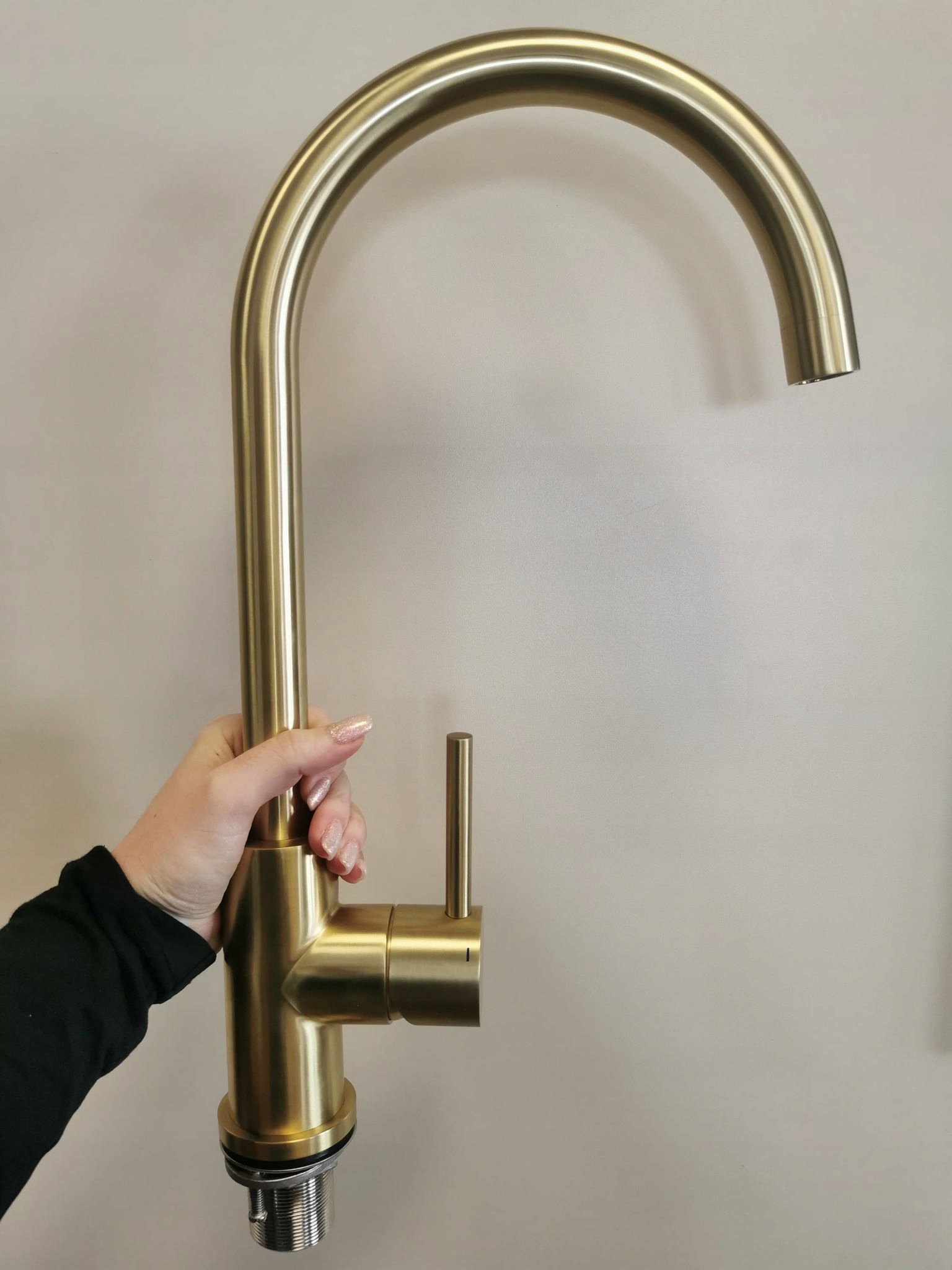 Kuchynská batéria - Oceľový faucet KERNAU KWT 27 LIGHT GOLD
