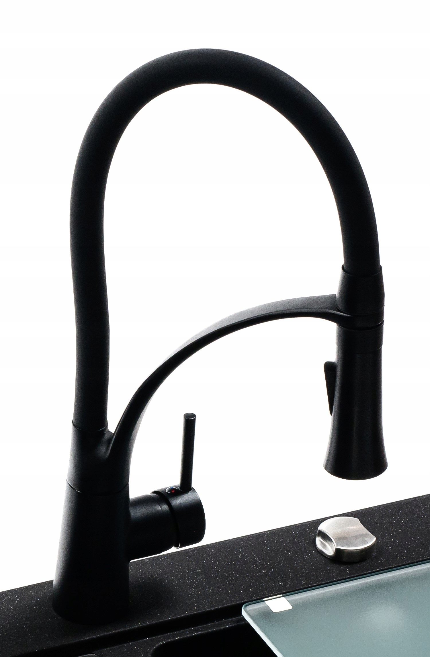 Kuchynská batéria - BATÉRIA OCEANID DAJRA BLACK CLIP SPAY FLEXIBILNÁ