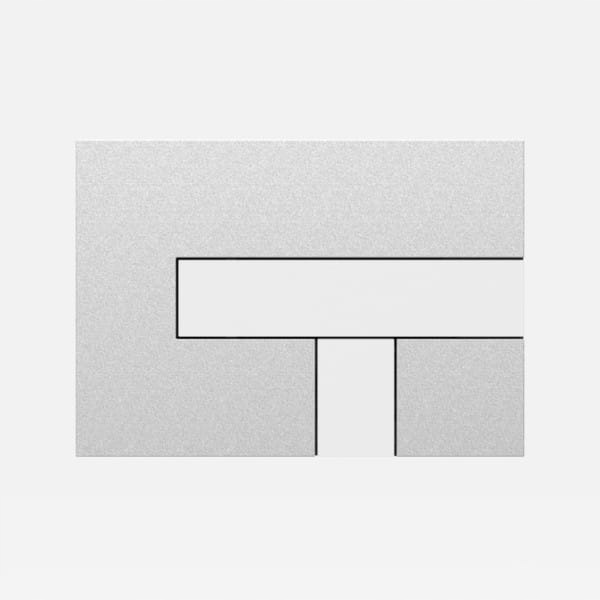WC tlačidlo - Ovládacie tlačidlo LOS pre SANIT Chrome lesk / biela