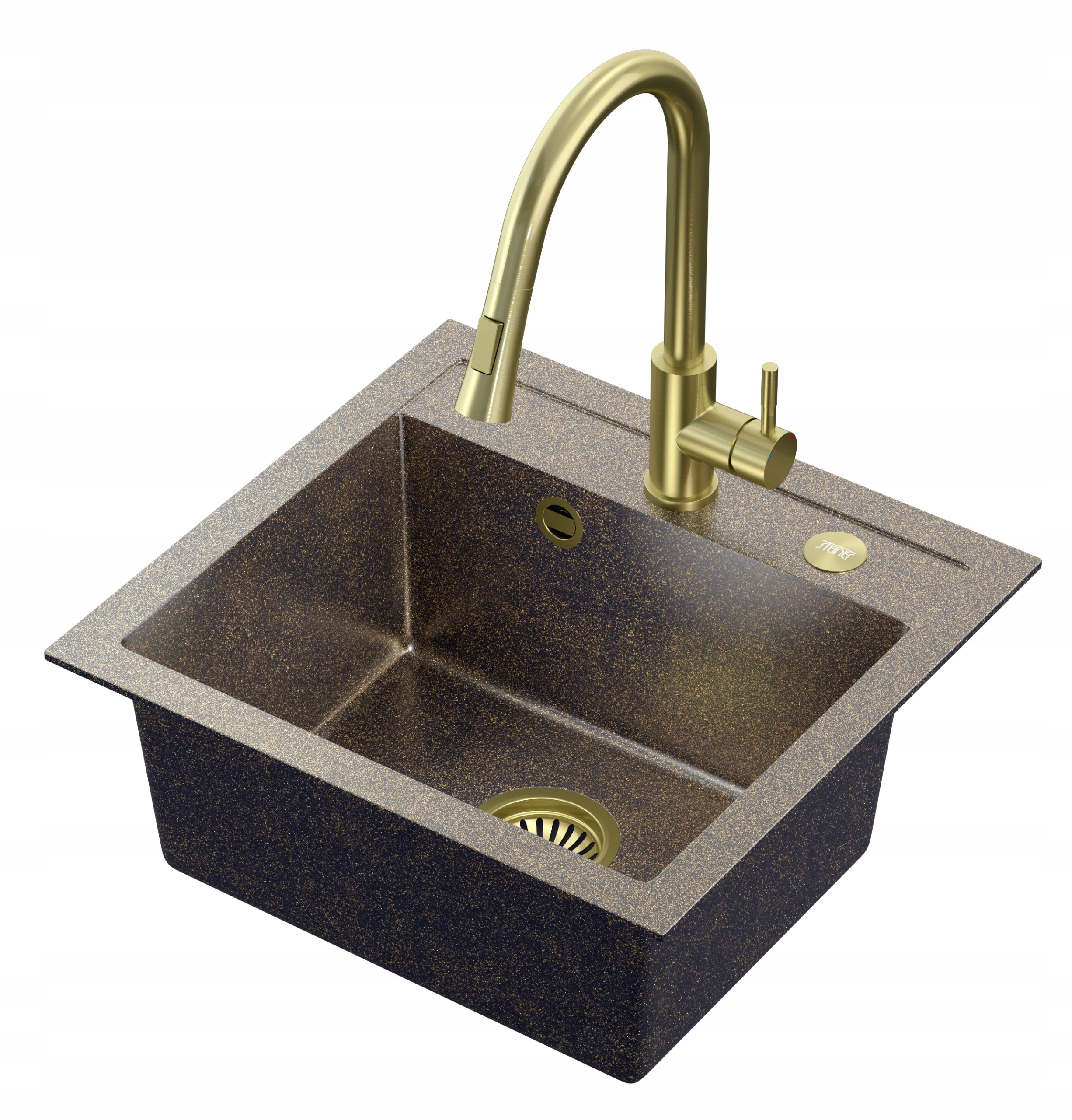 STEINER JOHNNY 110 SINK BATTERY BLACK GOLD SET