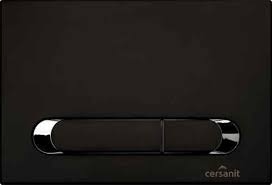 WC tlačidlo - Cersanit TEAR splachovacie tlačidlo čierne K97-261