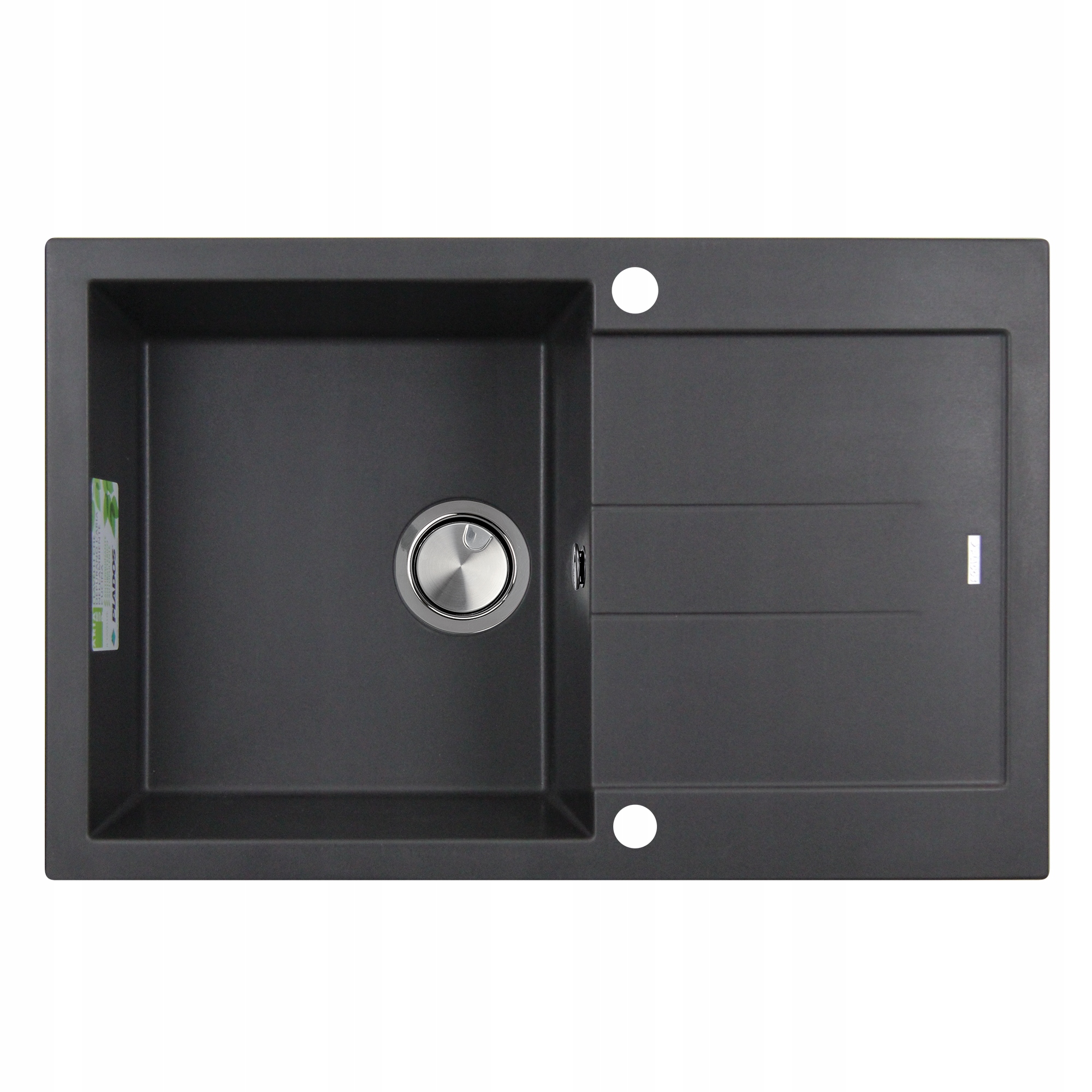 Granitový drez ELEGANCE 78,10 ČIERNY MAT