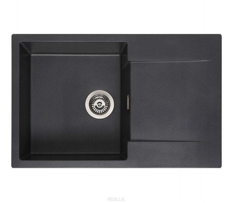 Umývadlo Reginox AMSTERDAM 43 BLACK SILVERY