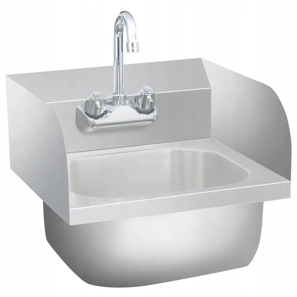 Zapustený drez s kohútikom z nehrdzavejúcej ocele