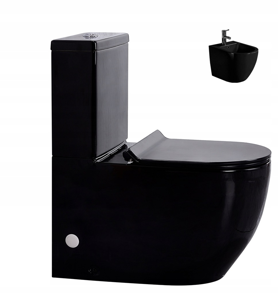 Kompaktné WC + bidet série CATANI sp. GEBERIT ČIERNA