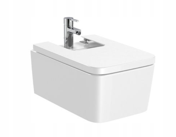 ROCA INSPIRA POZASTAVENÝ BIDET 56x37 cm BIELY