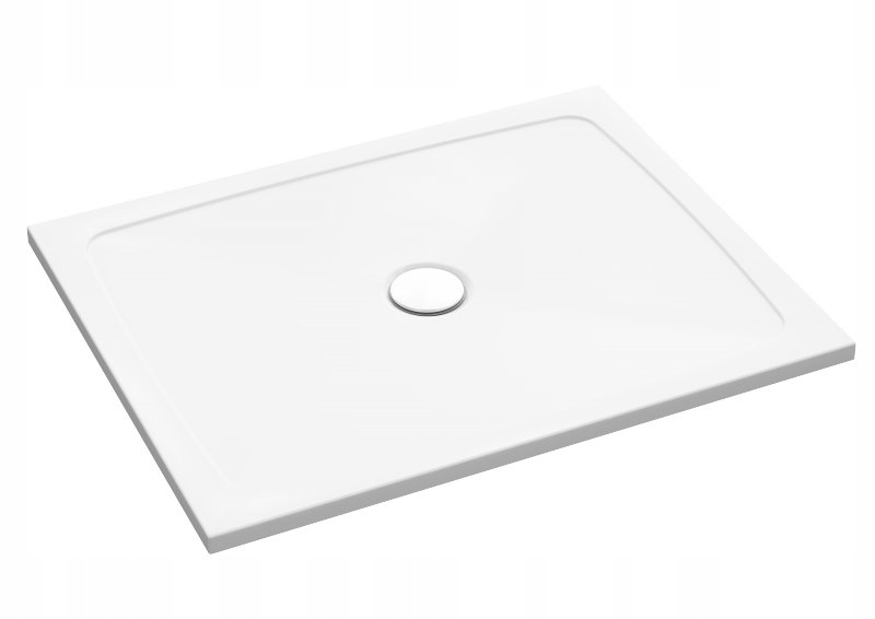 SPRCHOVÝ ZÁSOBNÍK obdĺžnikový 90x80 BIELY + SIFÓN