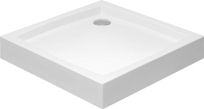 Sprchová vanička SQUARE 90x90 s krytom BIELA + SIFÓN