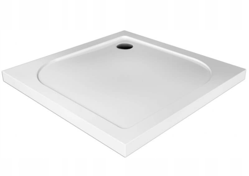 Štvorcová sprchová vanička Tako 80x80x3x5 s podlahou