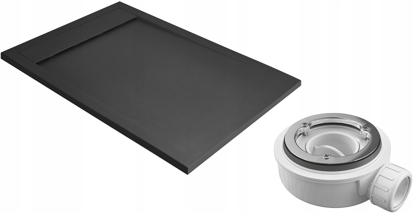 Sprchová vanička RADAWAY TEOS F 140x70 ANTRACITOVÁ + SIFÓN