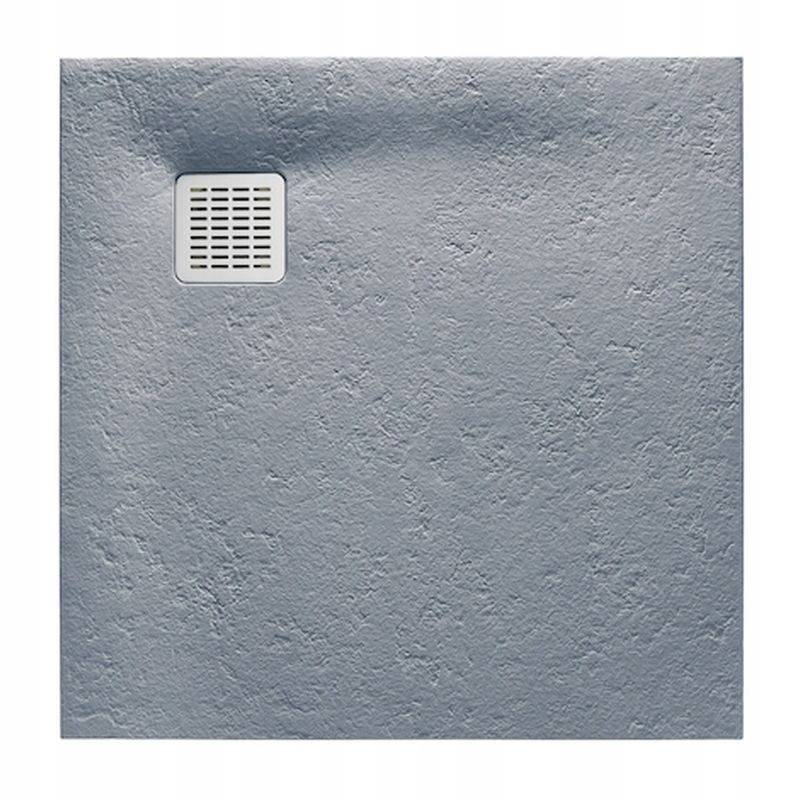 ŠTVORCOVÝ SPRCHOVÝ ZÁSOBNÍK 80 CM ŠEDÝ CEMENT ROCA TERRAN