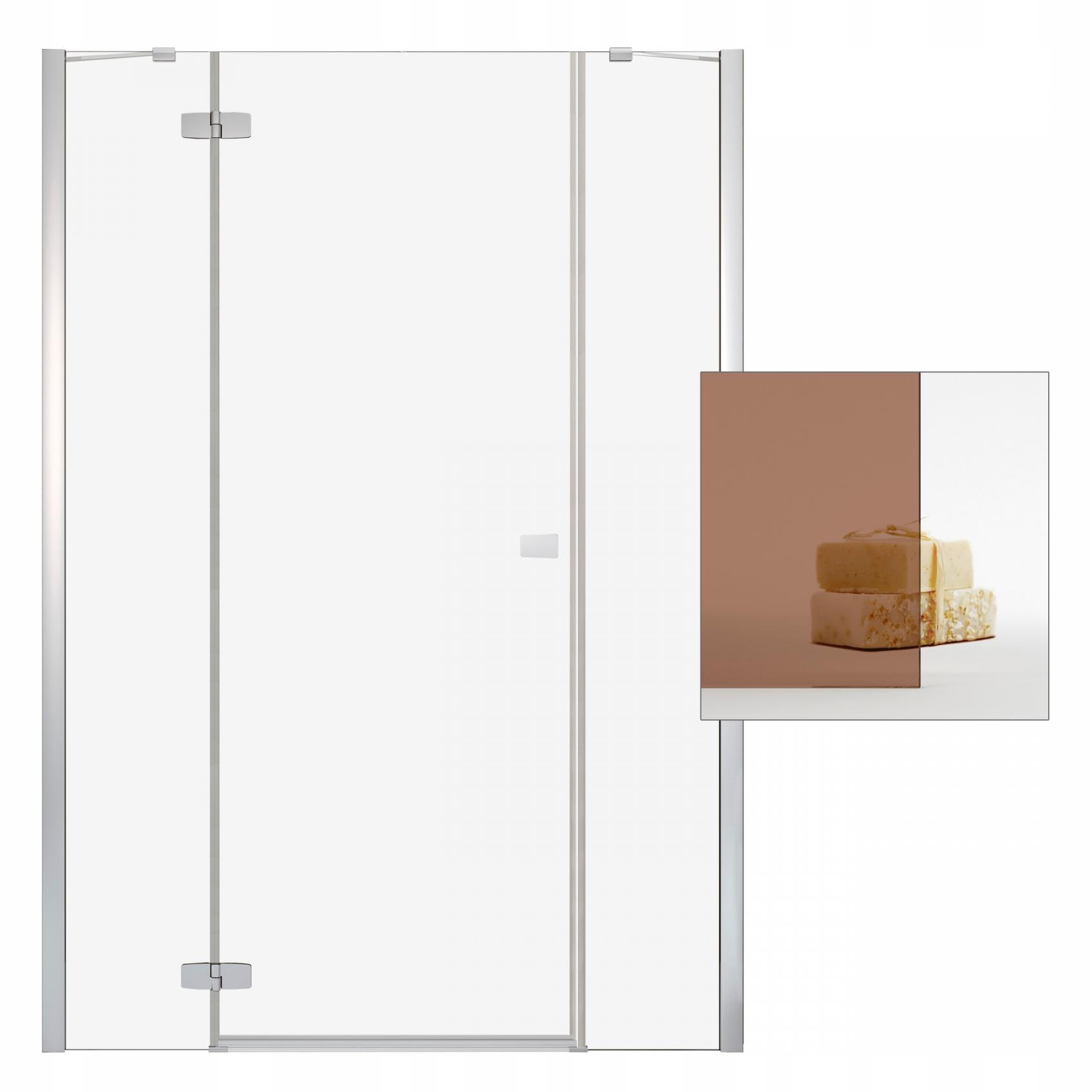 Sprchové dvere - Fuenta Nové sprchové dvere DWJS 140 L hnedé