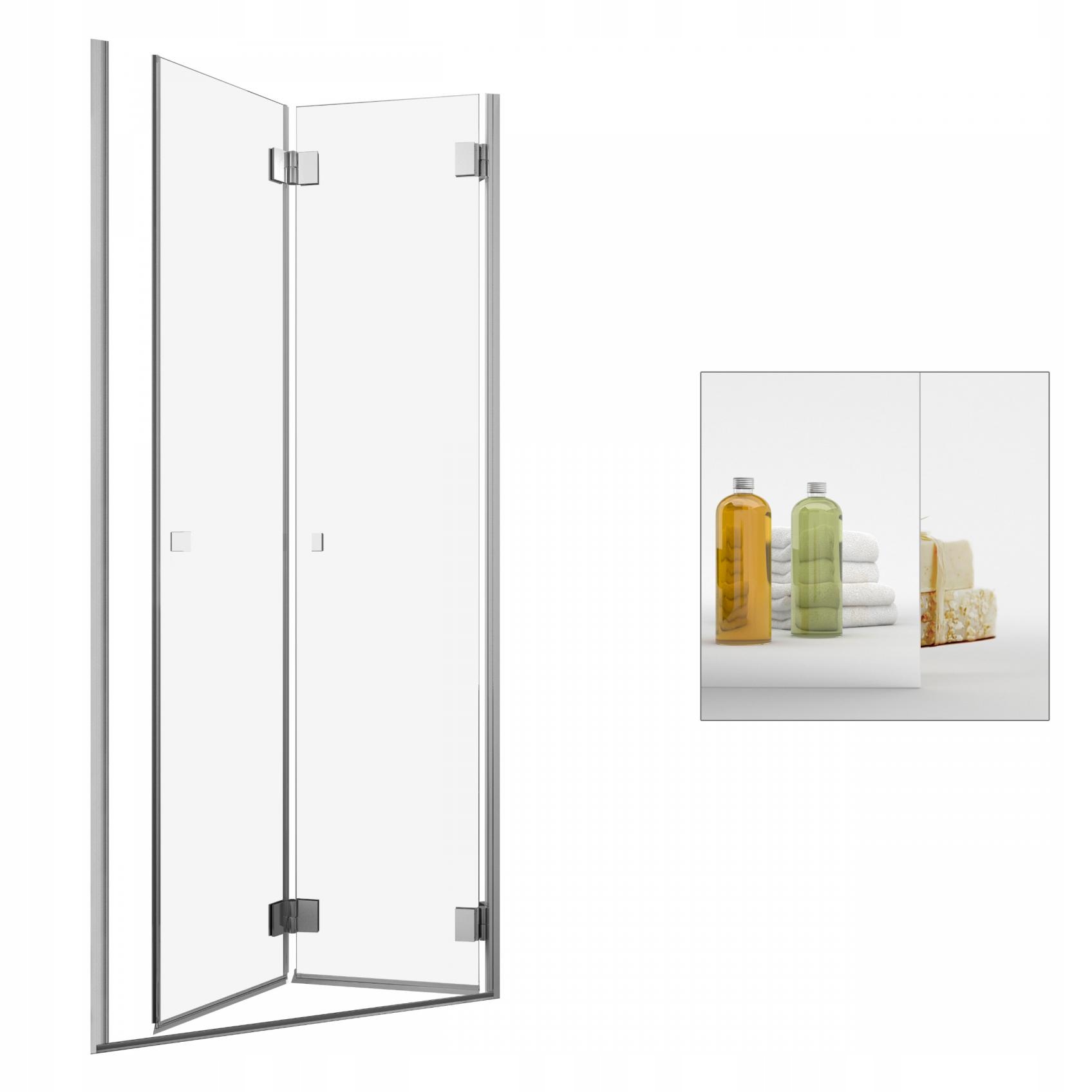 Sprchové dvere - RADAWAY Carena DWB 70 P zrkadlové sprchové dvere