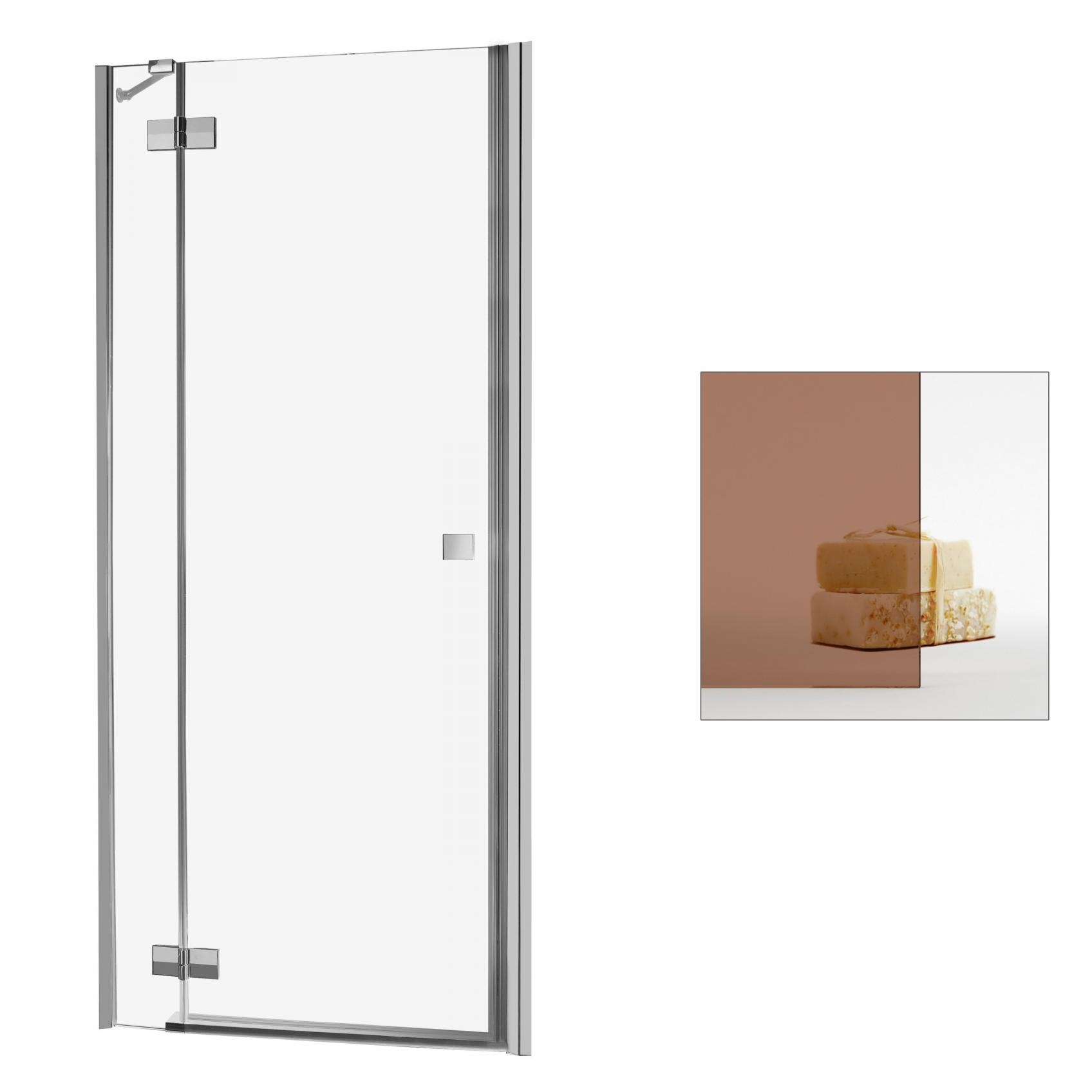 Sprchové dvere - RADAWAY Almatea DWJ 110 L hnedé sprchové dvere