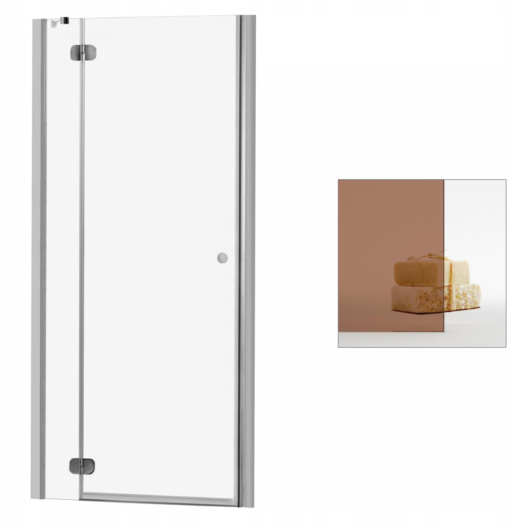 Sprchové dvere - RADAWAY Torrenta DWJ 100 L hnedé sprchové dvere