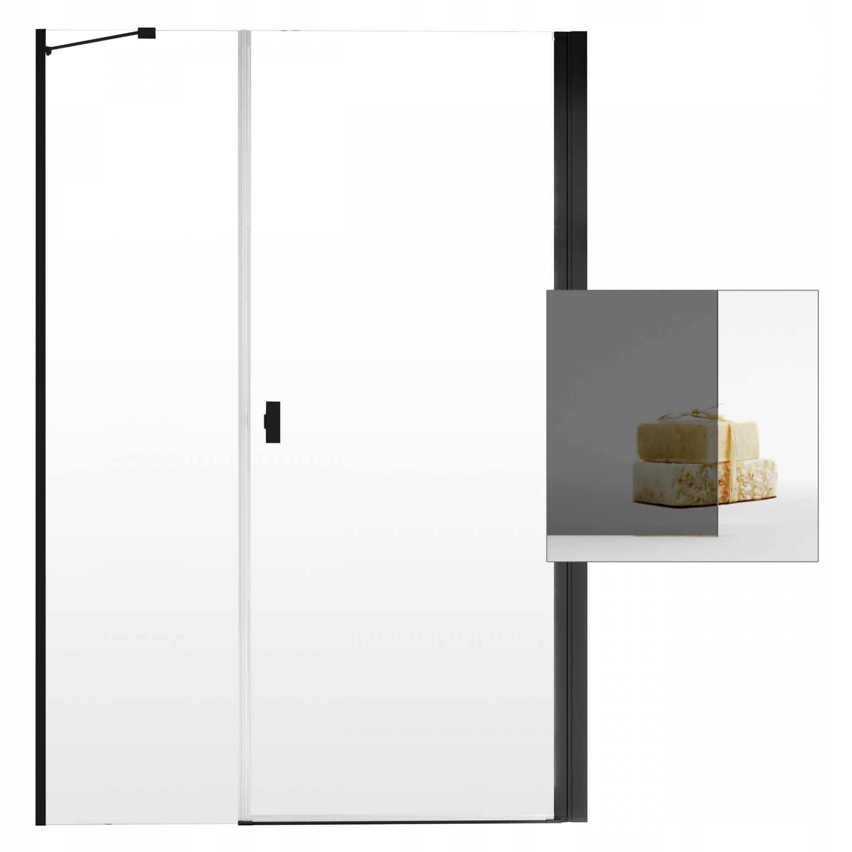 Sprchové dvere - Sprchové dvere RADAWAY Nes Black DWS 130 P grafitové