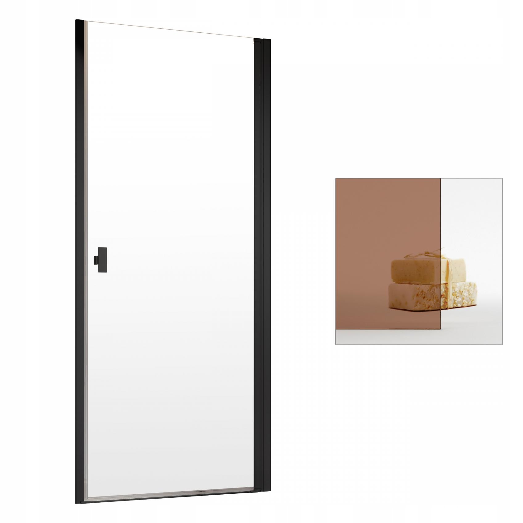 Sprchové dvere - Sprchové dvere RADAWAY Nes Black DWJ 70 P hnedá