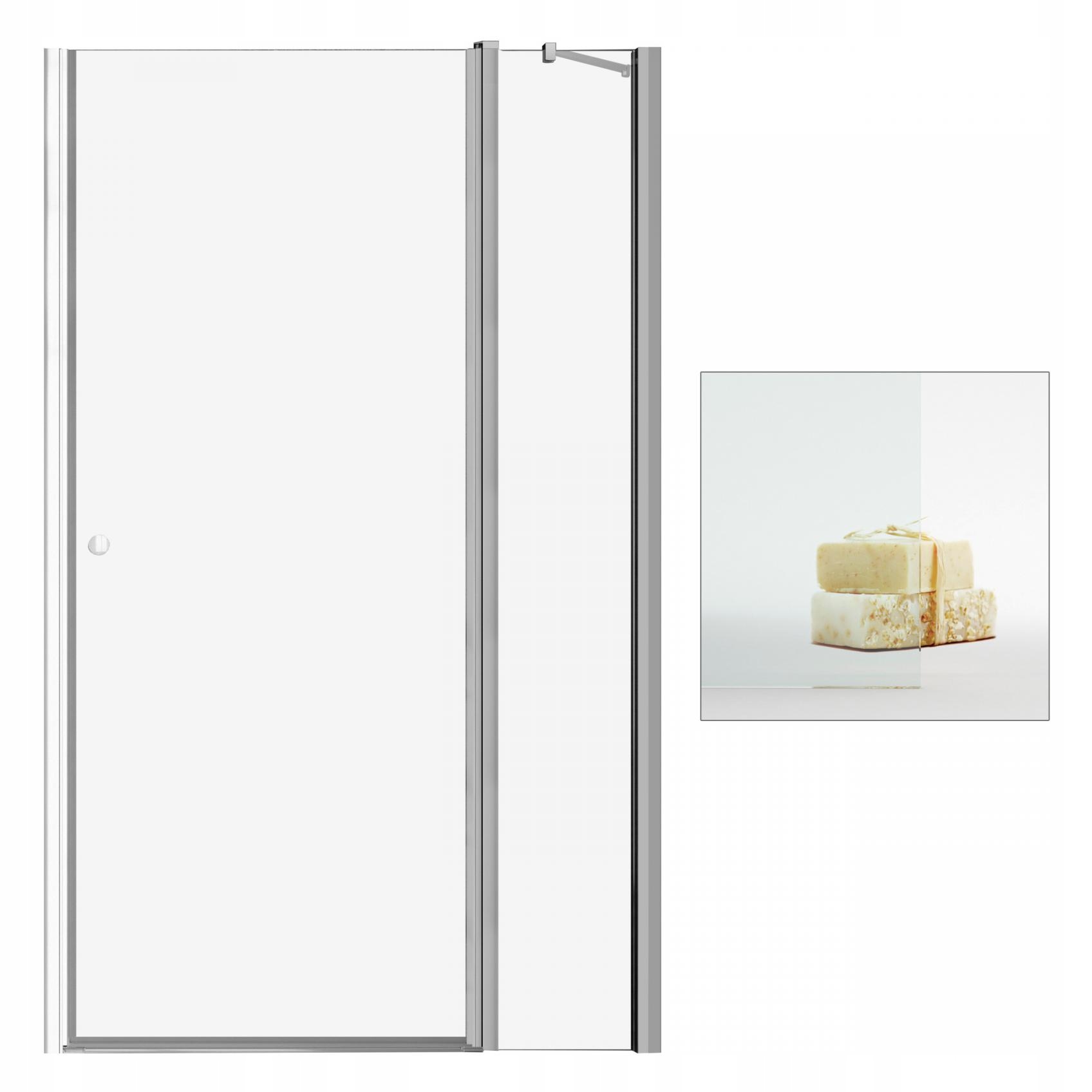 Sprchové dvere - RADAWAY Eos II DWJ 100 P sprchové dvere čisté
