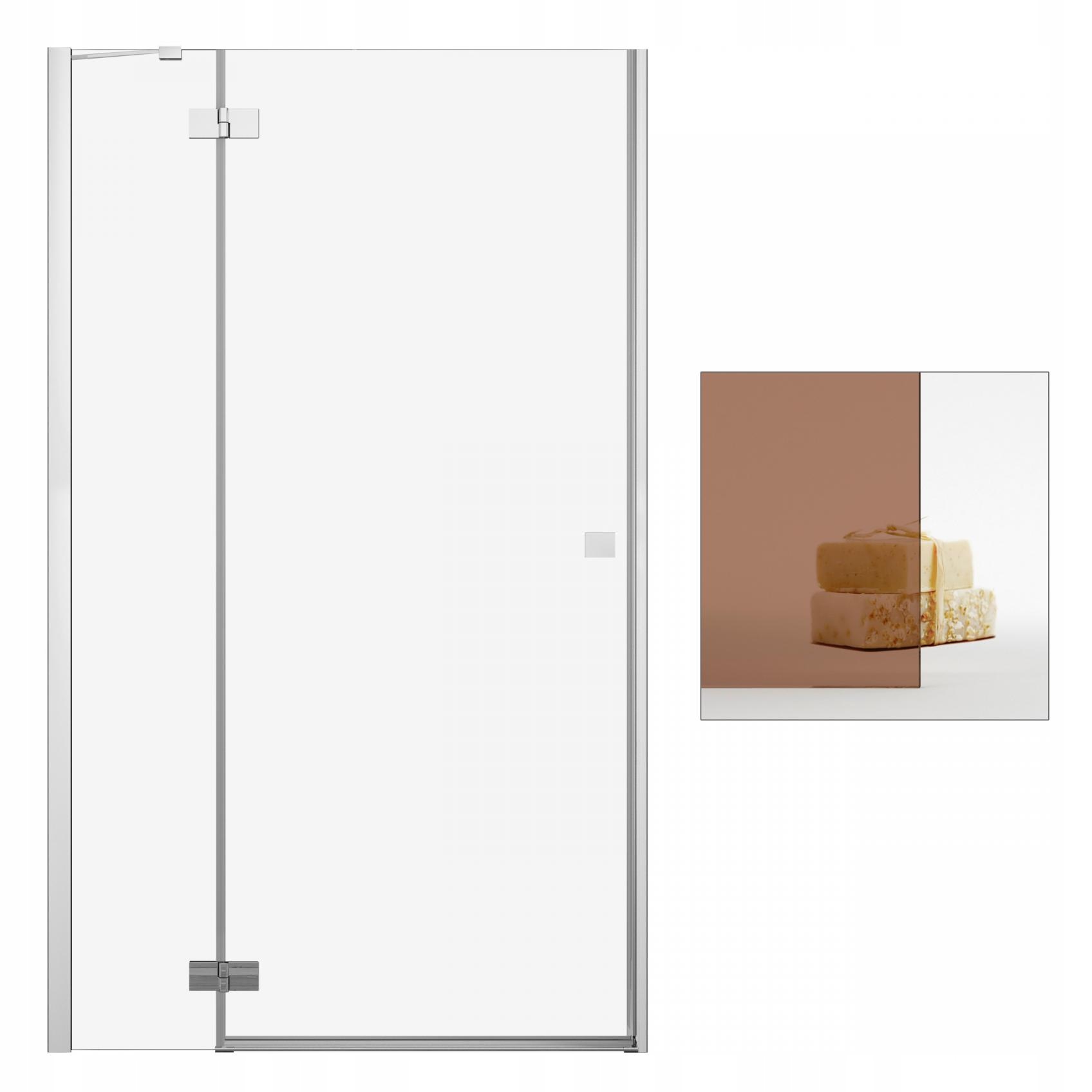Sprchové dvere - RADAWAY Essenza Nové sprchové dvere hnedé DWJ 130 L hnedé