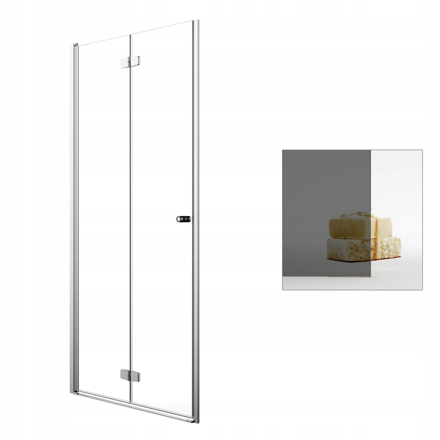 Sprchové dvere - RADAWAY Fuenta Nové sprchové dvere z grafitu DWB 80 L