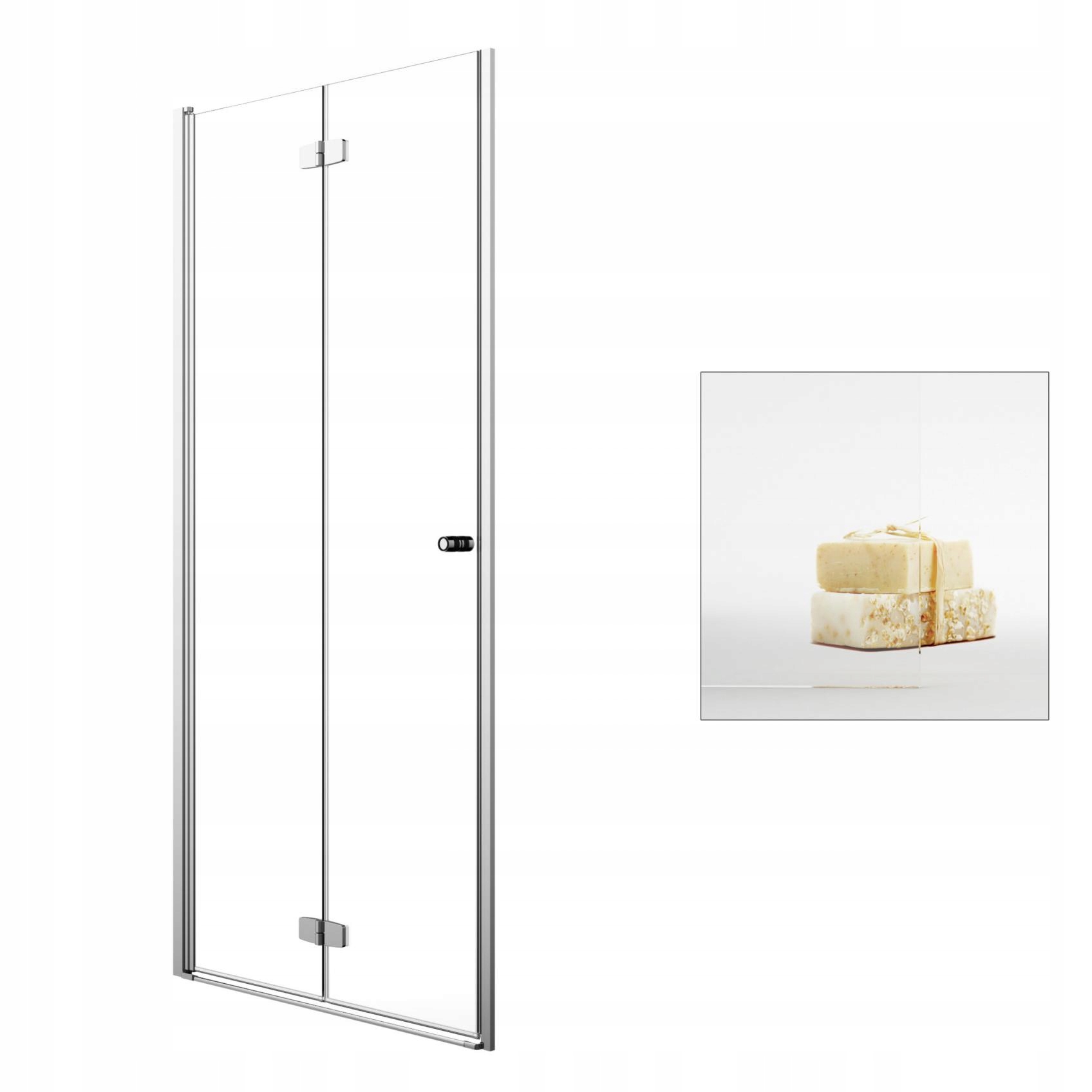 Sprchové dvere - RADAWAY Fuenta Nové sklenené dvere UltraClear DWB 80 L