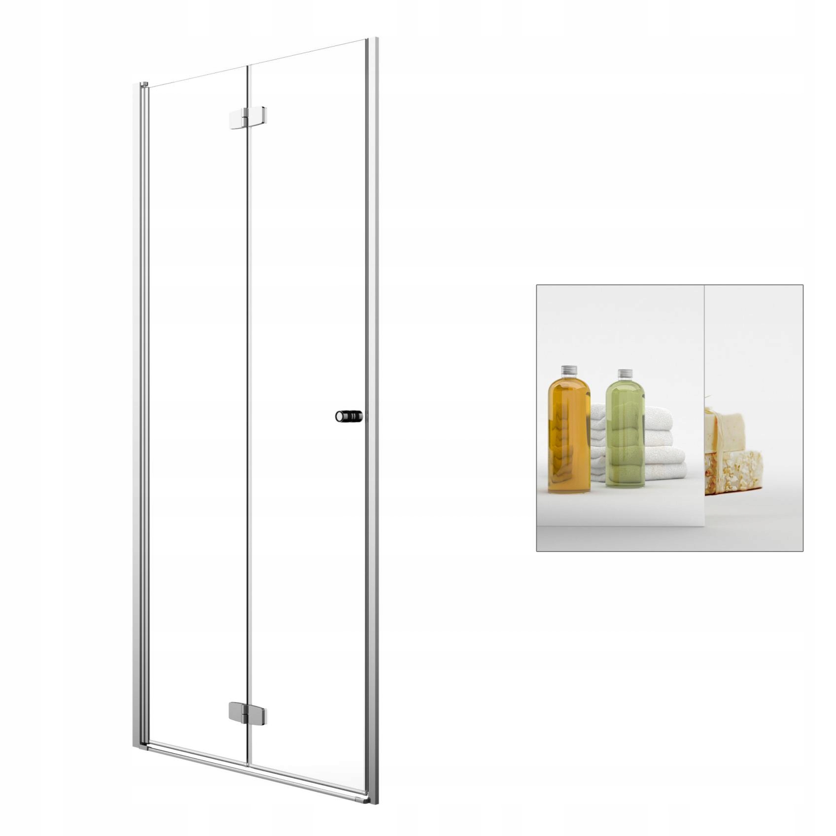 Sprchové dvere - RADAWAY Fuenta Nové zrkadlové sprchové dvere DWB 100 L