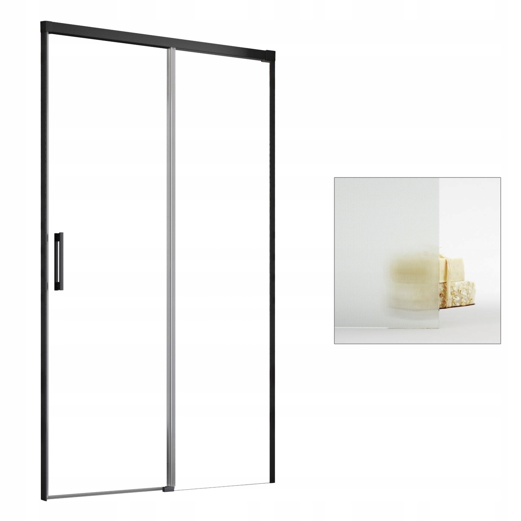 Sprchové dvere - RADAWAY Idea Black DWJ 120 P výklenkové dvere pixaren