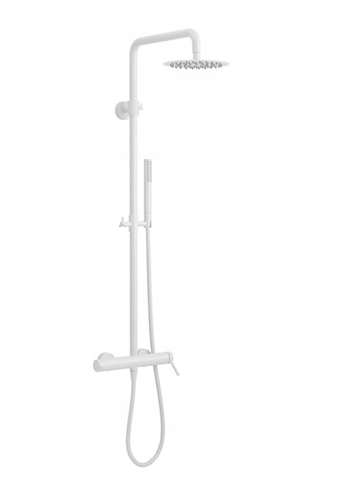 Vaňová batéria - RAIN SPRCHA 20CM + 91-153 CM SADA BIELY MAT, PI