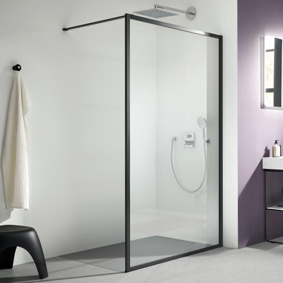 Sprchové dvere - Sprchová zástena Kermi Walk-In 100 cm čierna
