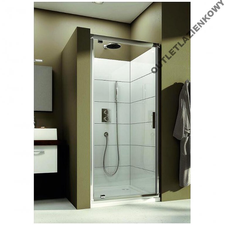 Sprchové dvere - Zapustené dvere SUPRA PRO 80 cm chróm, AQUAFORM