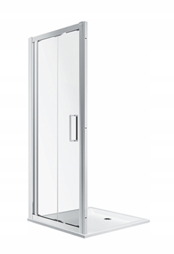 Sprchové dvere - KRUHOVÉ GEO DVERE BIFOLD 80x190 cm REFLEXNÉ SKLO