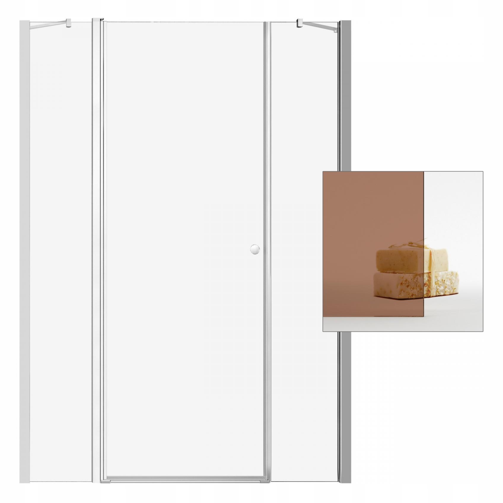 Sprchové dvere - Zástena do sprchových dverí Eos II DWJS 120 L hnedá