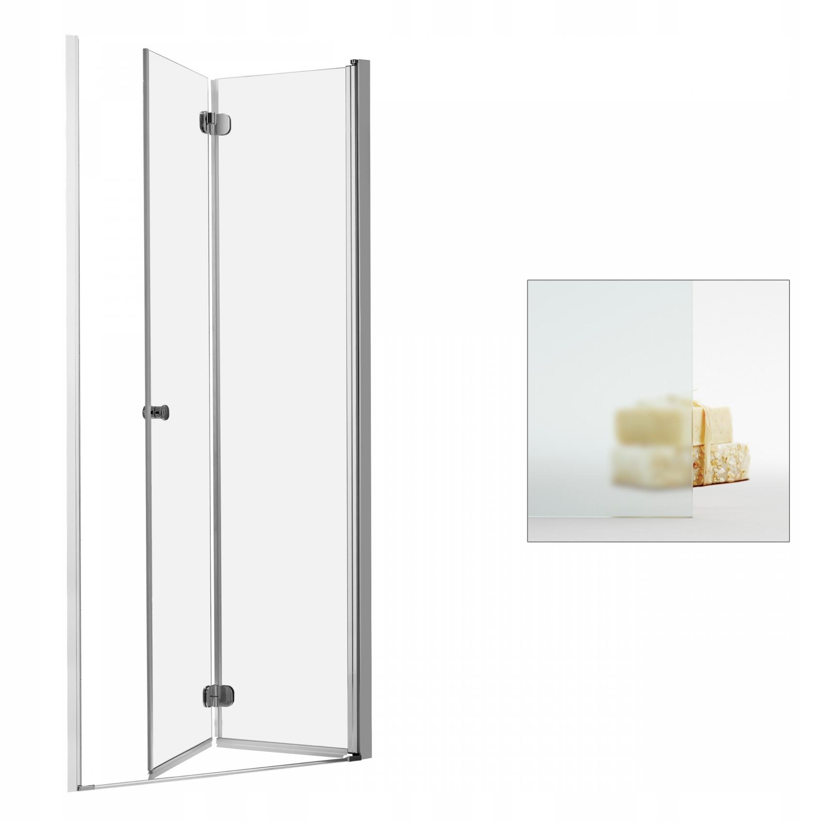 Sprchové dvere - RADAWAY Eos DWB 80 P saténové sprchové dvere