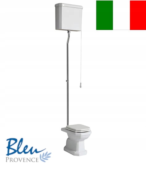 WC MISA - Retro päťuholníkové WC 35,5x63x40 cm BLEU PROVENCE