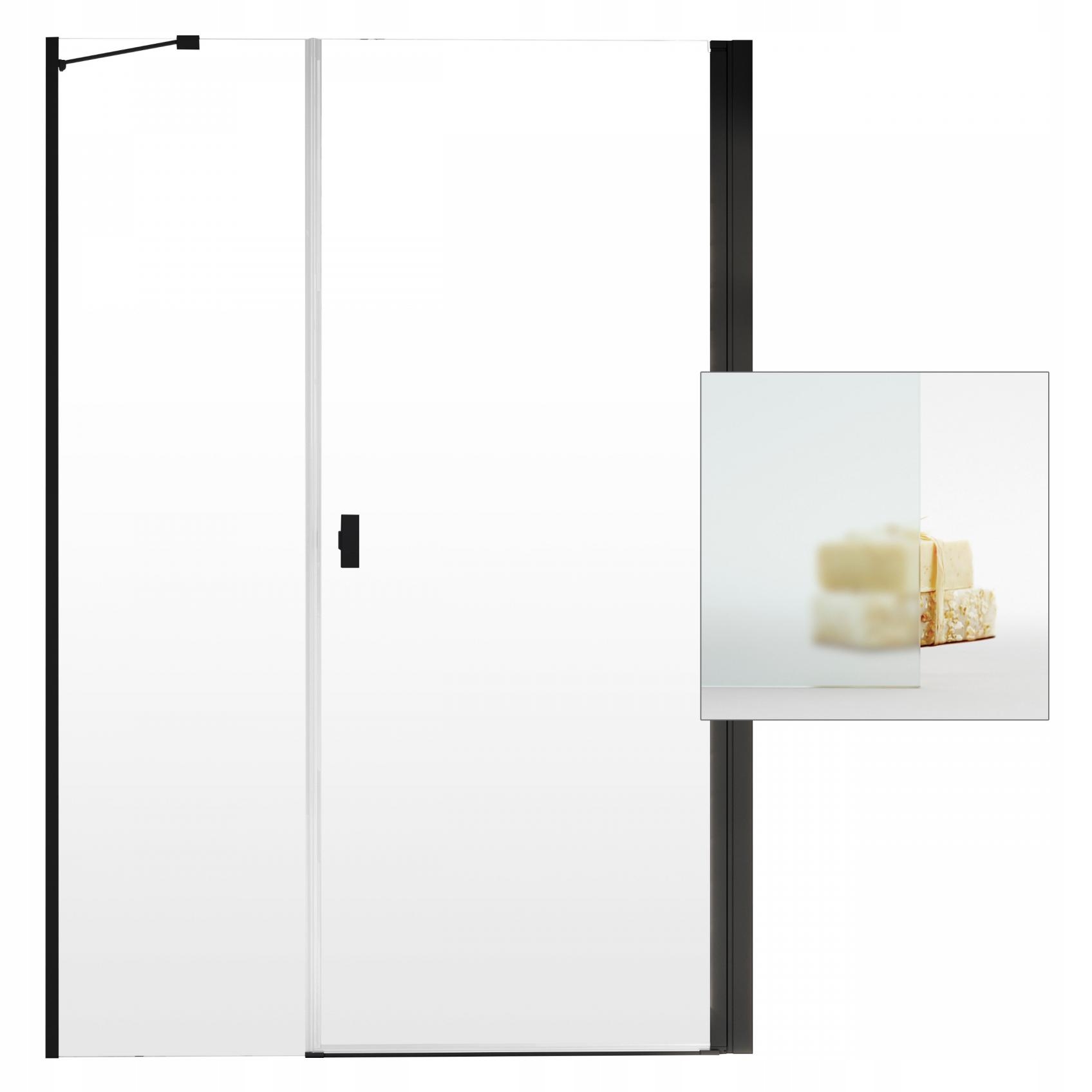 Sprchové dvere - Sprchové dvere RADAWAY Nes Black DWS 140 P satén