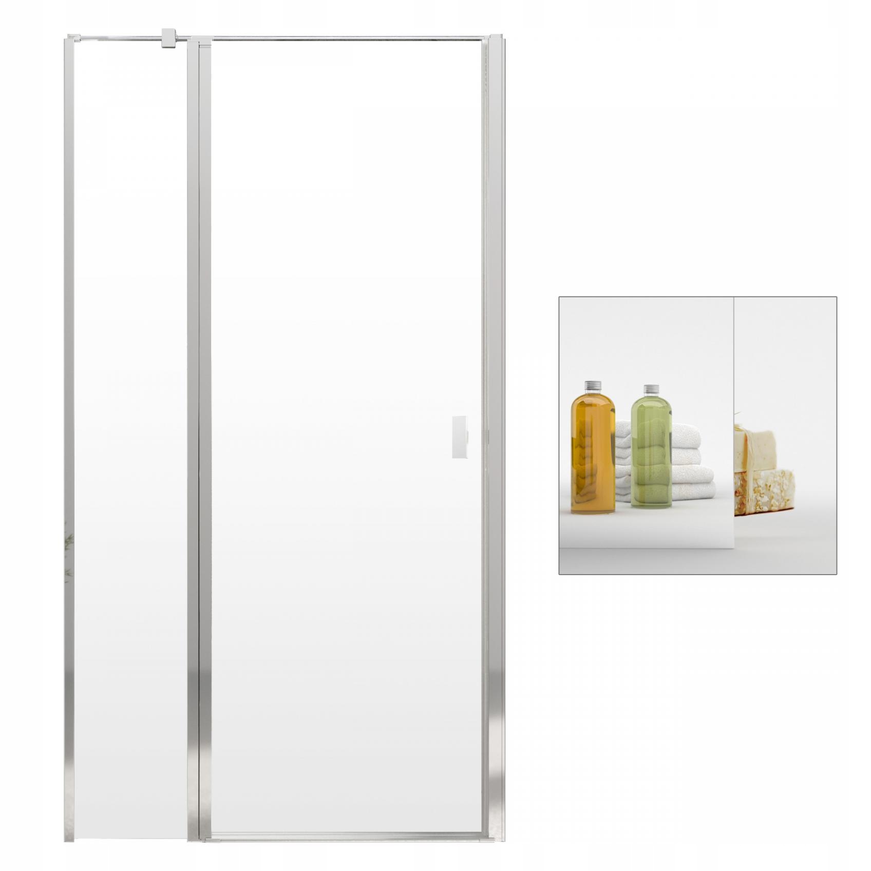 Sprchové dvere - Zrkadlové sprchové dvere RADAWAY Nes DWJ II 110 L