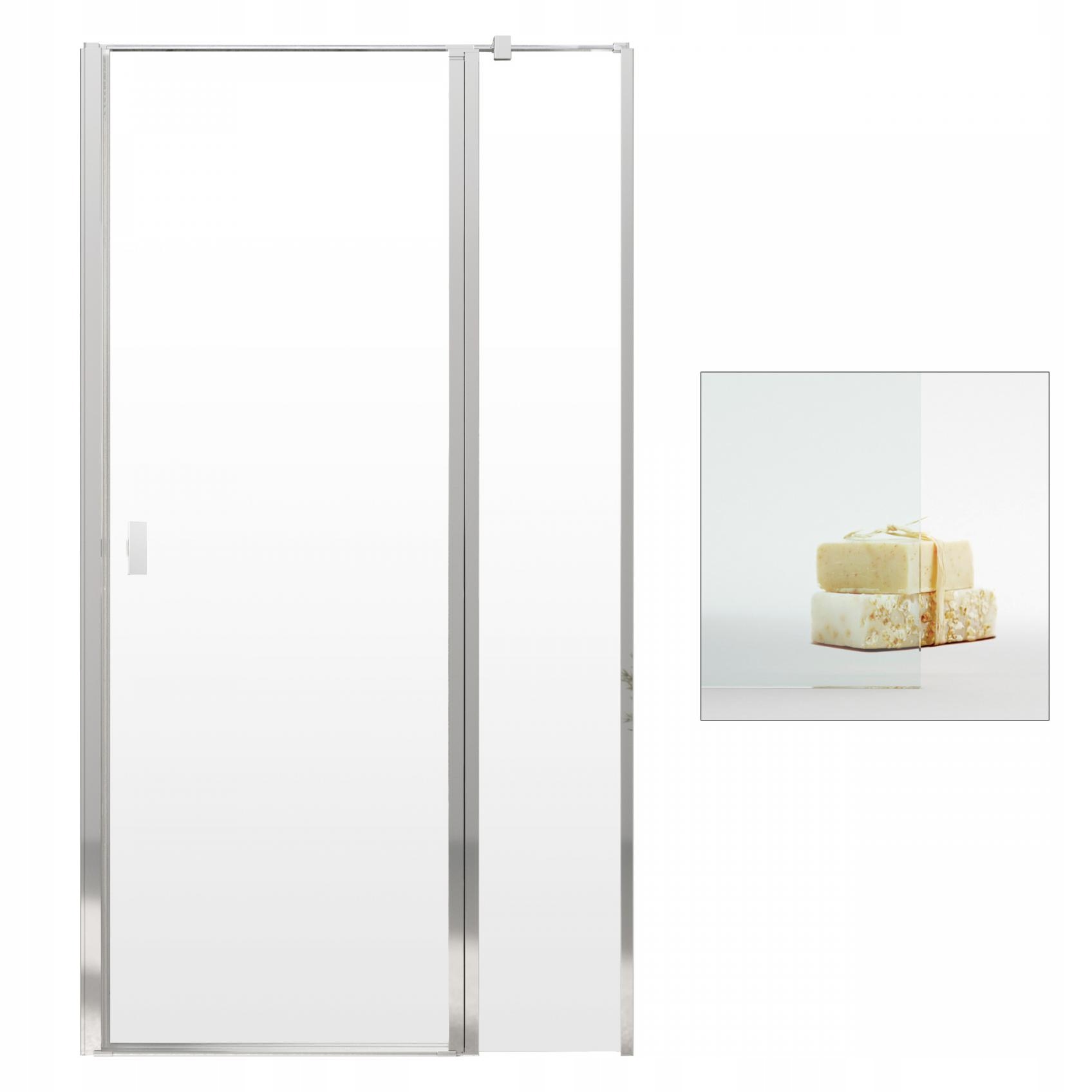 Sprchové dvere - RADAWAY Nes DWJ II 110 P sprchové dvere čisté