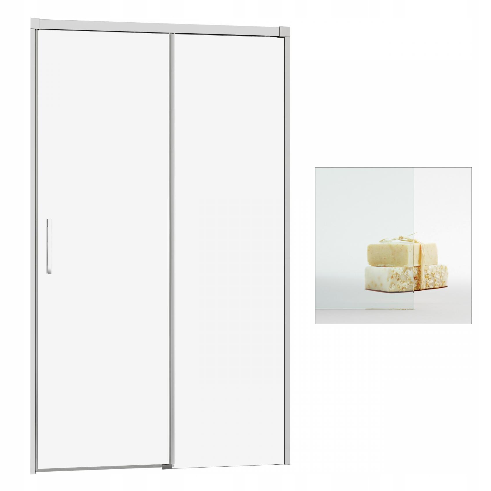 Sprchové dvere - RADAWAY Idea DWJ 140 P sprchové dvere čisté