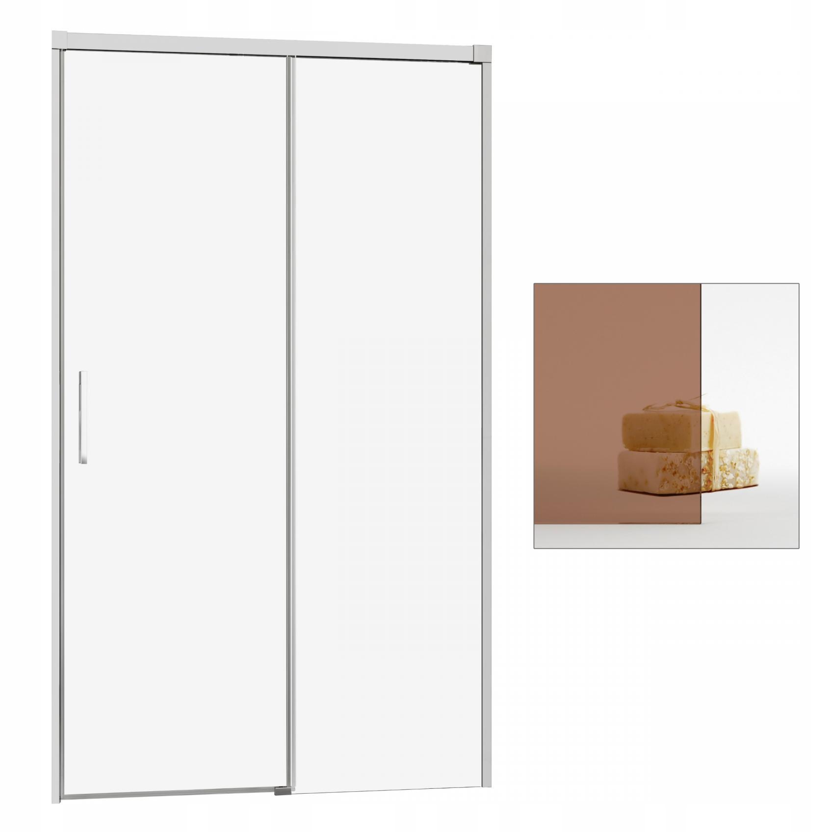 Sprchové dvere - RADAWAY Idea DWJ 160 P hnedé sprchové dvere