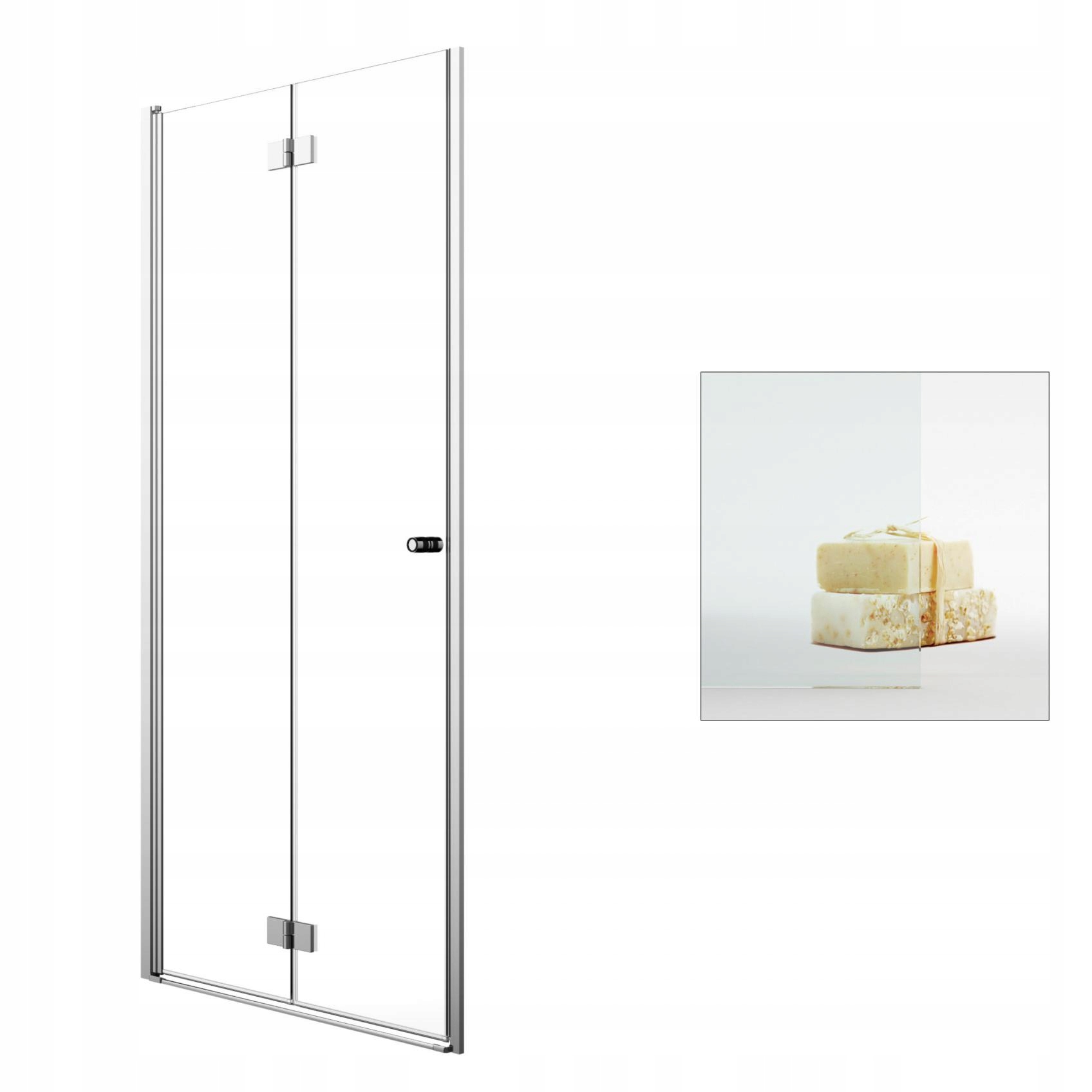Sprchové dvere - RADAWAY Essenza Nové sprchové dvere DWB 80 L čisté
